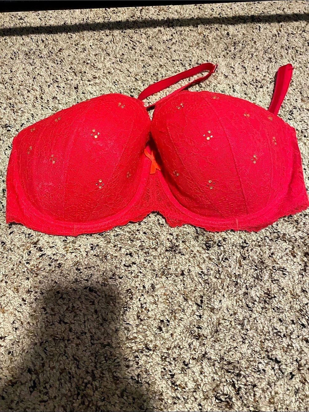 Victoria's Secret Lace Underwire Bra in Red Size 36DD